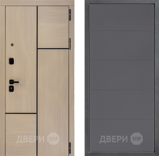 Входная металлическая Дверь Дверной континент ДК-14 ФЛ-649 Графит софт в Клине