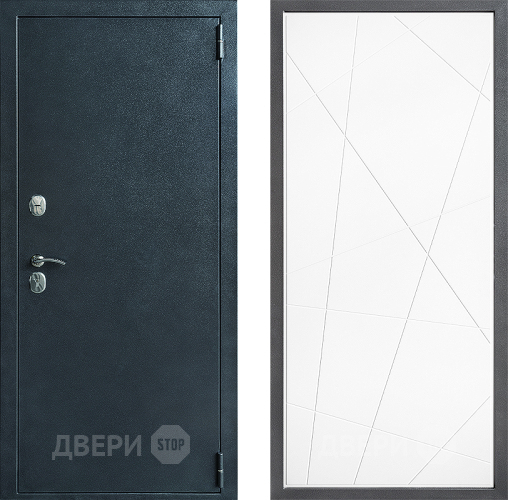 Входная металлическая Дверь Дверной континент ДК-70 Дизайн ФЛ-655 Белый софт в Клине