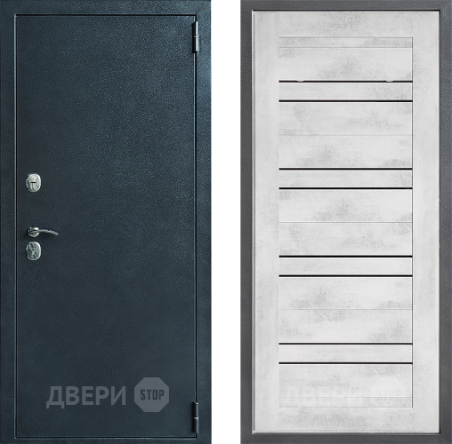 Входная металлическая Дверь Дверной континент ДК-70 Дизайн ФЛ-49 Бетон снежный в Клине