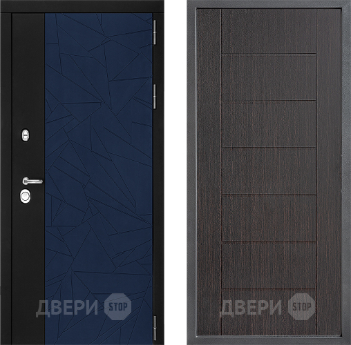 Входная металлическая Дверь Дверной континент ДК-9 ФЛ-Лайн Венге в Клине