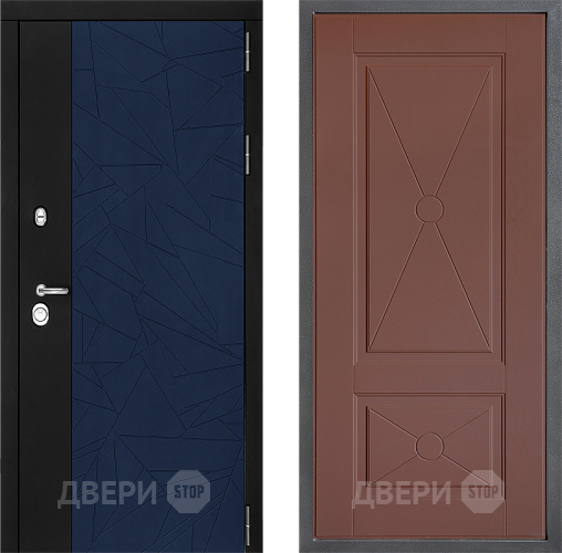 Входная металлическая Дверь Дверной континент ДК-9 ФЛ-617 Ясень шоколадный в Клине