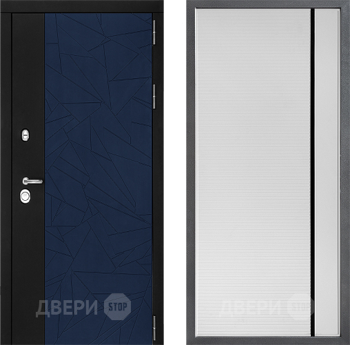 Дверь Дверной континент ДК-9 ФЛ-757 Черное Стекло Софт милк в Клине