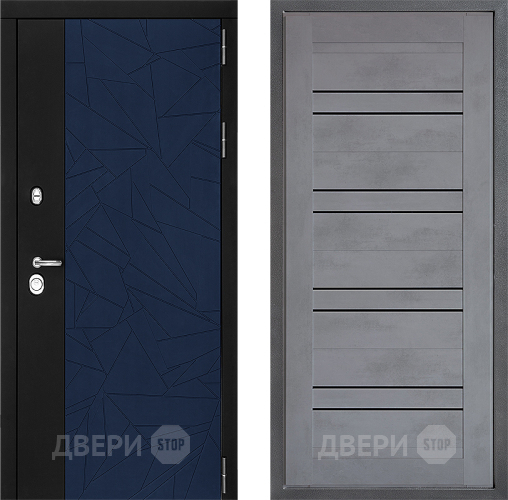 Дверь Дверной континент ДК-9 ФЛ-49 Бетон серый в Клине