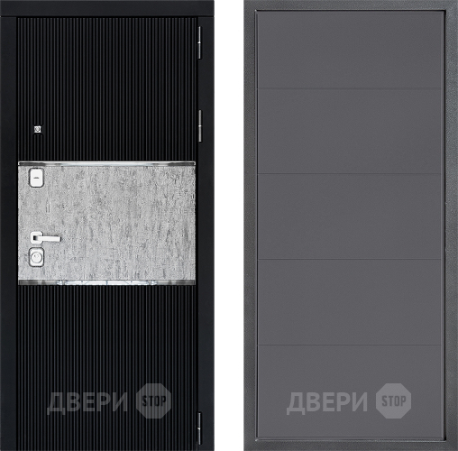 Входная металлическая Дверь Дверной континент ДК-13 ФЛ-649 Графит софт в Клине