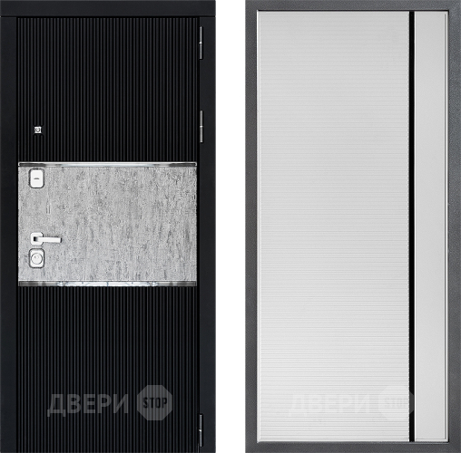 Дверь Дверной континент ДК-13 ФЛ-757 Черное Стекло Софт милк в Клине