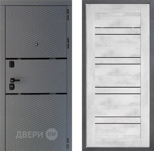 Входная металлическая Дверь Дверной континент Диамант Дизайн ФЛ-49 Бетон снежный в Клине
