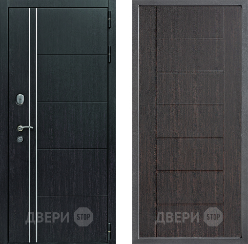 Входная металлическая Дверь Дверной континент Теплолюкс Дизайн ФЛ-Лайн Венге в Клине
