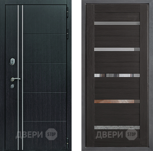 Входная металлическая Дверь Дверной континент Теплолюкс Дизайн ФЛ-47 Венге в Клине