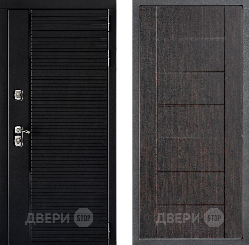 Входная металлическая Дверь Дверной континент ДК-1 ФЛ-Лайн Венге в Клине