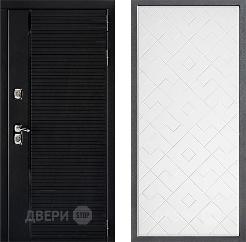 Дверь Дверной континент ДК-1 ФЛ-Тиффани Белый софт в Клине