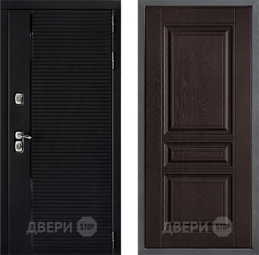 Входная металлическая Дверь Дверной континент ДК-1 ФЛ-243 Дуб шоколадный в Клине