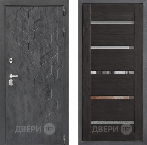 Входная металлическая Дверь Дверной континент ДК-3/713 ФЛ-47 Венге в Клине