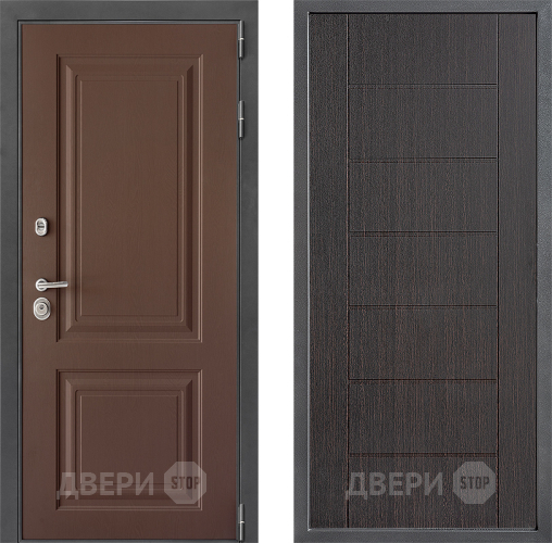 Входная металлическая Дверь Дверной континент ДК-3/729 ФЛ-Лайн Венге в Клине