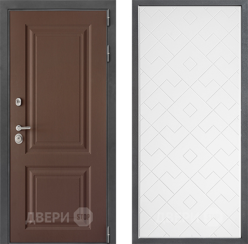 Дверь Дверной континент ДК-3/729 ФЛ-Тиффани Белый софт в Клине