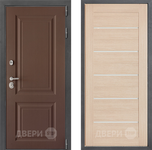 Входная металлическая Дверь Дверной континент ДК-3/729 ФЛ-46 Капучино в Клине