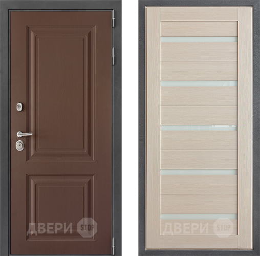 Входная металлическая Дверь Дверной континент ДК-3/729 ФЛ-47 Капучино в Клине