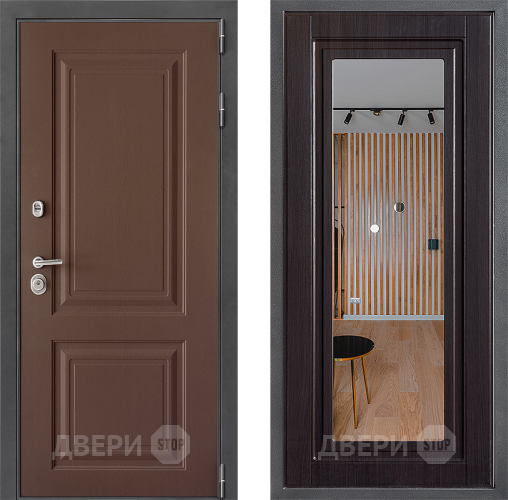 Дверь Дверной континент ДК-3/729 ФЛЗ Зеркало Венге в Клине