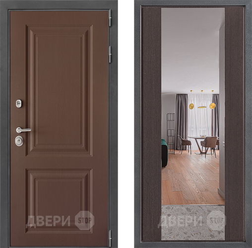 Дверь Дверной континент ДК-3/729 ФЛЗ-1 Зеркало Венге в Клине