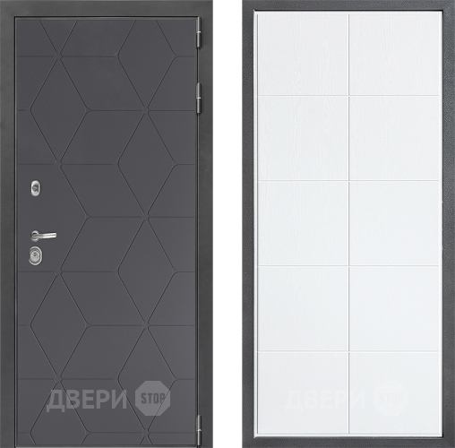 Входная металлическая Дверь Дверной континент ДК-3/744 ФЛ-Кватро Белое дерево в Клине