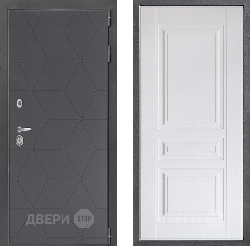 Дверь Дверной континент ДК-3/744 ФЛ-243 Альберо Браш серебро в Клине