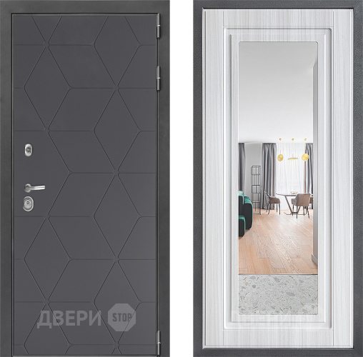 Дверь Дверной континент ДК-3/744 ФЛЗ Зеркало Сандал белый в Клине