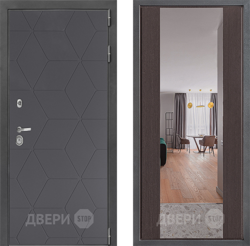Дверь Дверной континент ДК-3/744 ФЛЗ-1 Зеркало Венге в Клине
