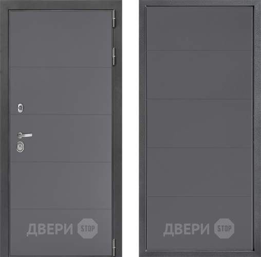 Входная металлическая Дверь Дверной континент ДК-3/649 ФЛ-649 Графит софт в Клине