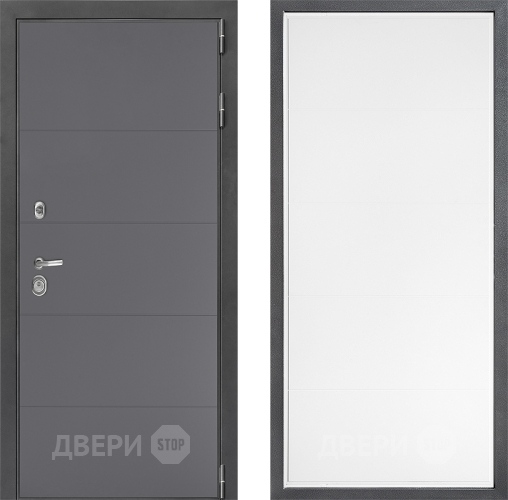 Входная металлическая Дверь Дверной континент ДК-3/649 ФЛ-649 Белый софт в Клине