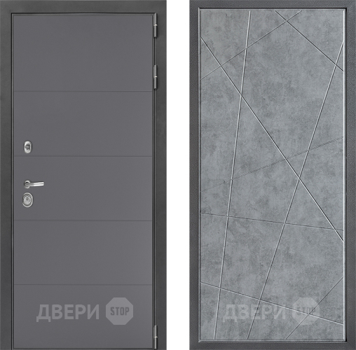 Дверь Дверной континент ДК-3/649 ФЛ-655 Бетон серый в Клине