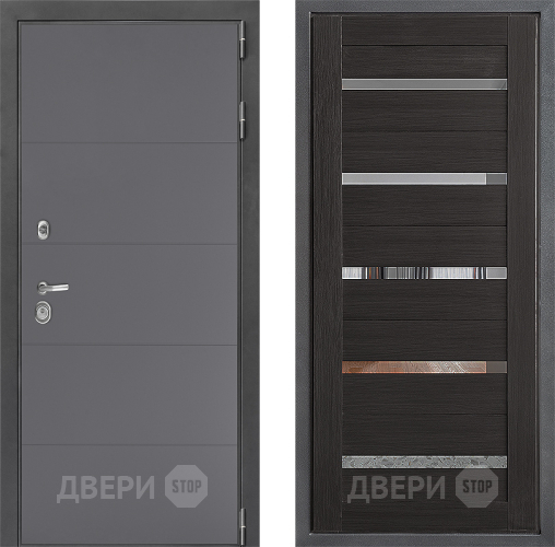 Входная металлическая Дверь Дверной континент ДК-3/649 ФЛ-47 Венге в Клине