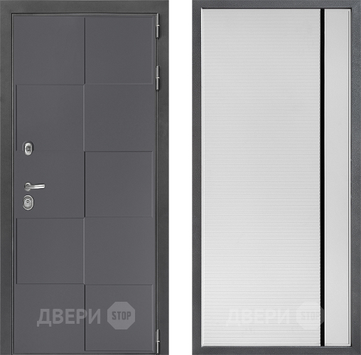 Дверь Дверной континент ДК-3/606 ФЛ-757 Черное Стекло Софт милк в Клине