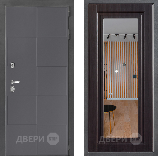 Дверь Дверной континент ДК-3/606 ФЛЗ Зеркало Венге в Клине