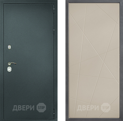 Дверь Дверной континент Рубикон Серебро Дизайн ФЛ-655 Капучино в Клине