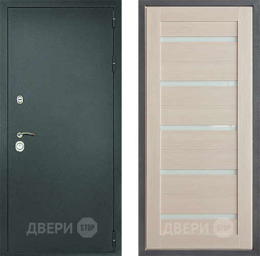 Дверь Дверной континент Рубикон Серебро Дизайн ФЛ-47 Капучино в Клине