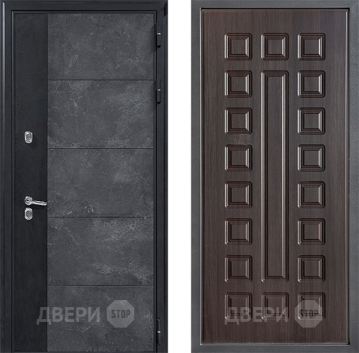 Входная металлическая Дверь Дверной континент ДК-15 Бетон ТЕРМО ФЛ-183 Венге в Клине