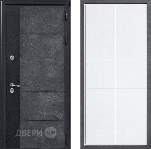 Дверь Дверной континент ДК-15 Бетон ТЕРМО ФЛ-Кватро Белое дерево в Клине