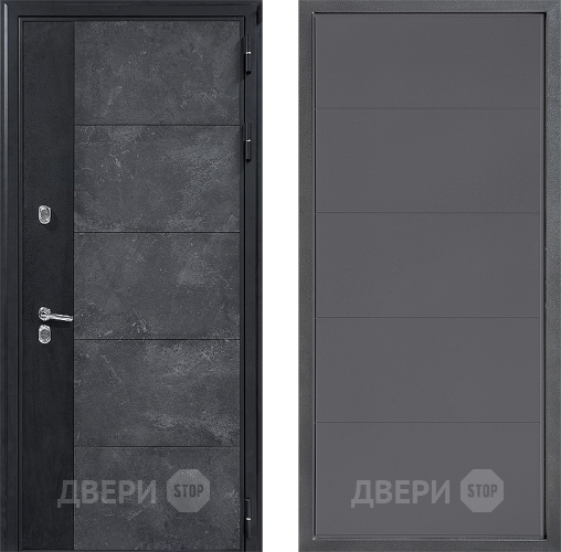 Входная металлическая Дверь Дверной континент ДК-15 Бетон ТЕРМО ФЛ-649 Графит софт в Клине