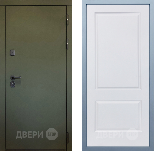 Входная металлическая Дверь Дива МД-61 Д-7 Белый в Клине