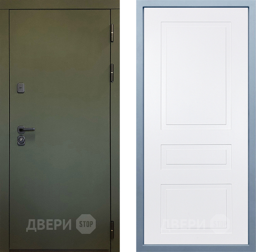 Входная металлическая Дверь Дива МД-61 Н-13 Белый в Клине