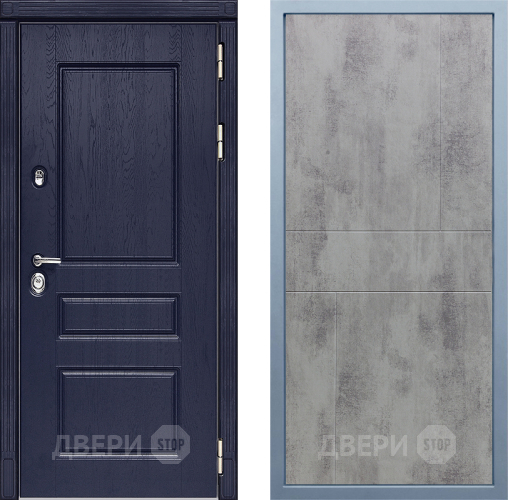 Входная металлическая Дверь Дива МД-45 М-1 Бетон темный в Клине