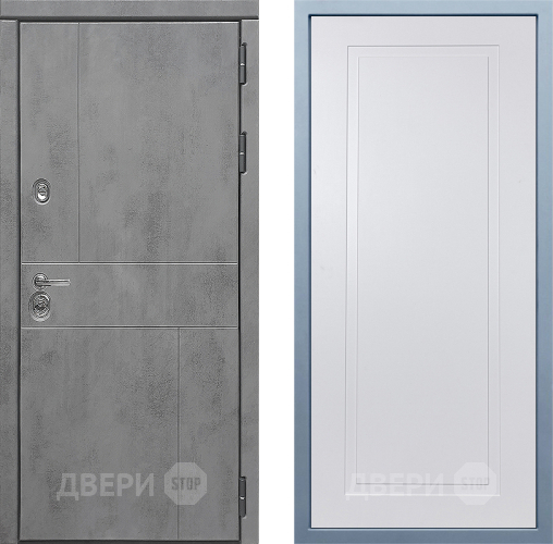 Входная металлическая Дверь Дива МД-48 Н-10 Белый в Клине