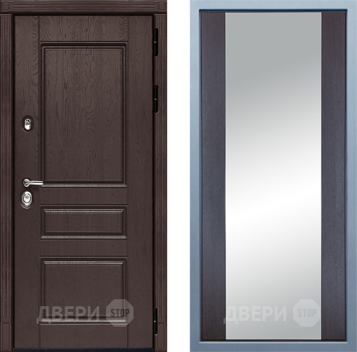 Дверь Дива МД-90 Д-15 Зеркало Венге в Клине