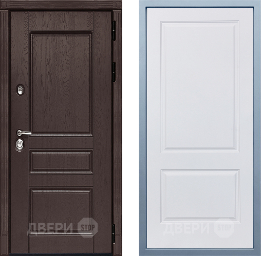 Входная металлическая Дверь Дива МД-90 Д-7 Белый в Клине