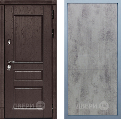 Входная металлическая Дверь Дива МД-90 М-1 Бетон темный в Клине