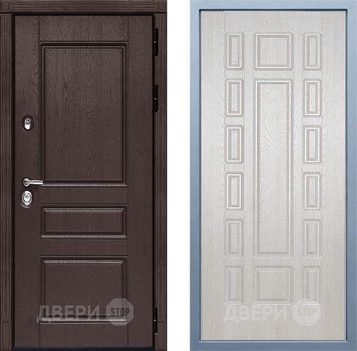 Входная металлическая Дверь Дива МД-90 М-2 Дуб филадельфия крем в Клине