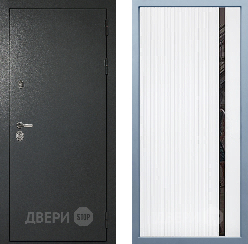 Входная металлическая Дверь Дива МД-40 Титан МХ-46 Белый матовый в Клине