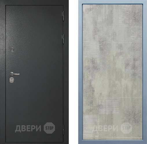 Входная металлическая Дверь Дива МД-40 Титан Д-4 Бетон темный в Клине