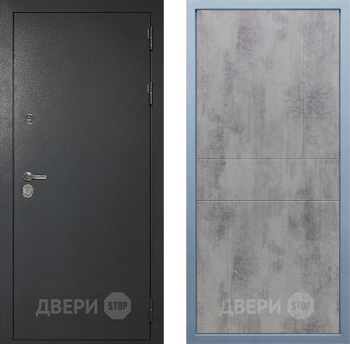 Входная металлическая Дверь Дива МД-40 Титан М-1 Бетон темный в Клине