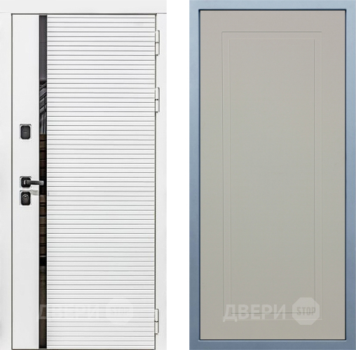 Входная металлическая Дверь Дива МХ-45 Белая STR Н-10 Шампань в Клине