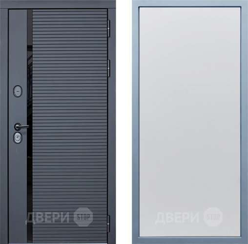 Входная металлическая Дверь Дива МХ-45 STR Н-1 Белый в Клине